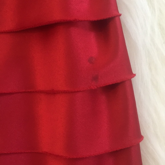 BCBG Maxazria Bodycon Raw Edge Stripe Halter Dress - Picture 7 of 8